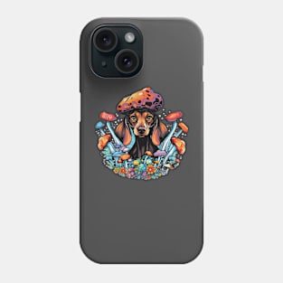 Psilocybin Dachshund Phone Case