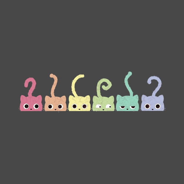 Rainbow Kittens by Little Designer