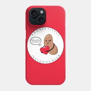 Plain Red Heart: Aggressively Inclusive Bean Phone Case