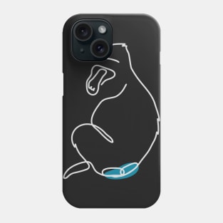 Blue Butt Baboon Phone Case