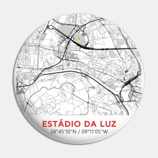 Estadio Da Luz Map Design Pin