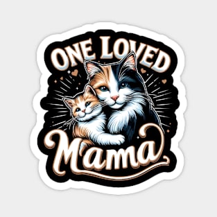 One loved mama - cats Magnet