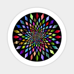 Stained Glass Circle Magnet