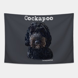 Black Cockapoo / Spoodle and Doodle Dog Tapestry
