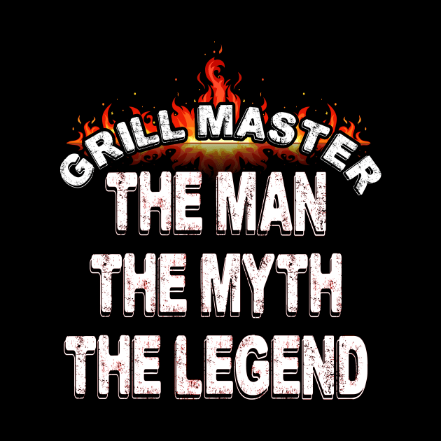 Grill master..the man the myth the legend..grill master gift by DODG99