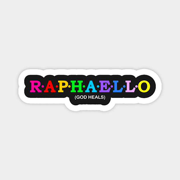 Raphaello  - God heals. Magnet by Koolstudio