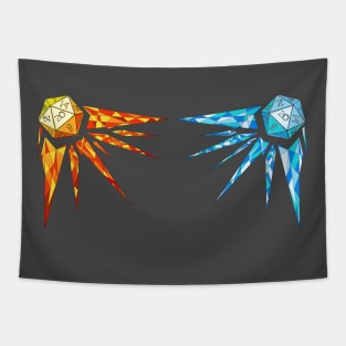 Hot and cold dice Tapestry