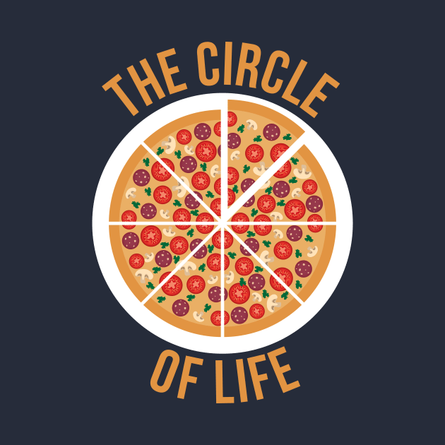 The Circle Of Life Pizza TShirt by RedYolk