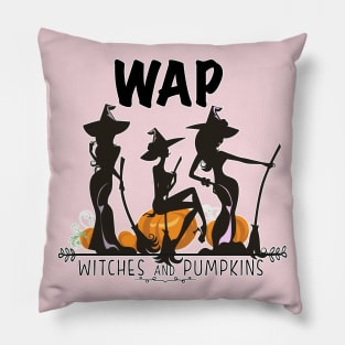 WAP Witches and Pumpkins Pillow