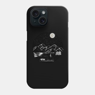 Ski and Hiking Mountain  t-shirts Phone Case