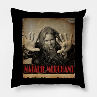 vintage look design_natalie_merchant Pillow