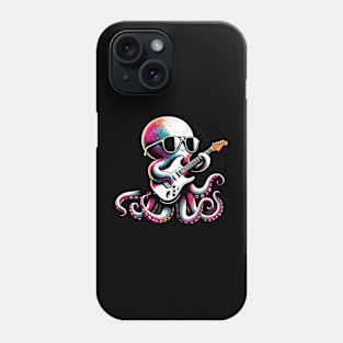 Guitar Cat Novelty Rock Music Band Concert Funny Cat Phone Case