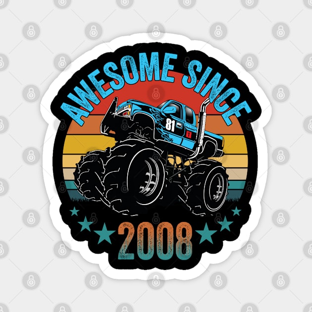 15th Birthday - Awesome Since 2008 Magnet by Kudostees