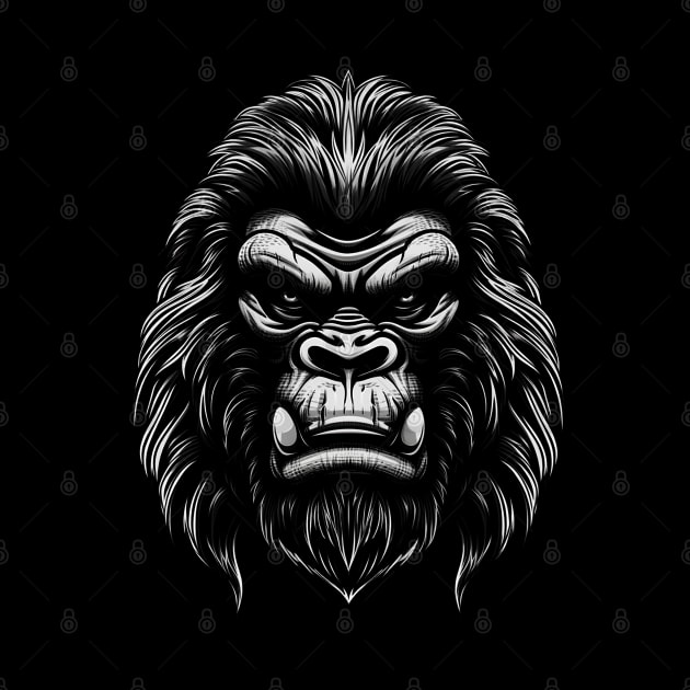 Gorilla head by Allbestshirts