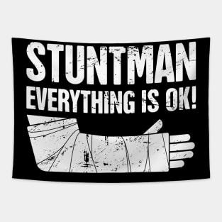 Stuntman - Funny Broken Arm Get Well Soon Gift Tapestry