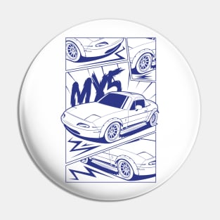 Blue print mx5 manga style Pin