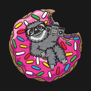 Sloth donut music T-Shirt