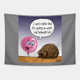 Balloon and porcupine breakup Tapestry