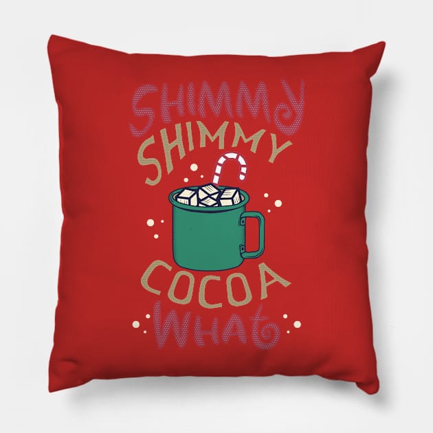 Shimmy Shimmy Cocoa Color Pillow by Young Designz