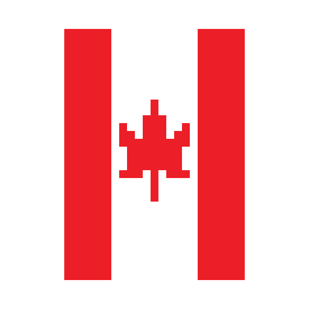 Canada Flag - Pixel Art by outofthepixel