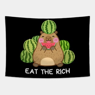 Eat the Rich Cute Watermelon Tapestry