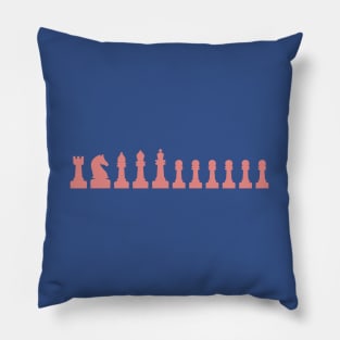 Chess pieces pink Pillow