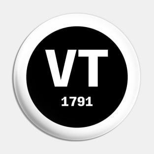 Vermont | VT 1791 Pin