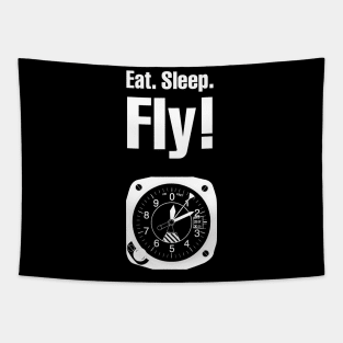 Eat Sleep Fly - Aviation Statement For All Aviation Lovers Tapestry