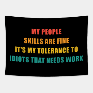 Funny quote Vintage Retro Tapestry