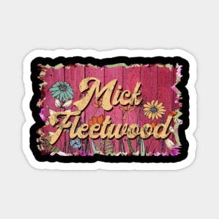 Classic Fleetwood Personalized Flowers Proud Name Magnet