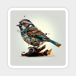 Sparrow Bird Design Magnet