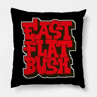 East Flatbush Vibes: Graffiti Comic Style Pillow