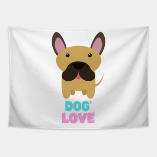 Love dog my family Tapestry