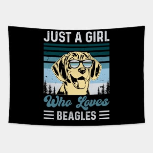 Just A Girl Who Loves Beagles T shirt For Women T-Shirt Tapestry