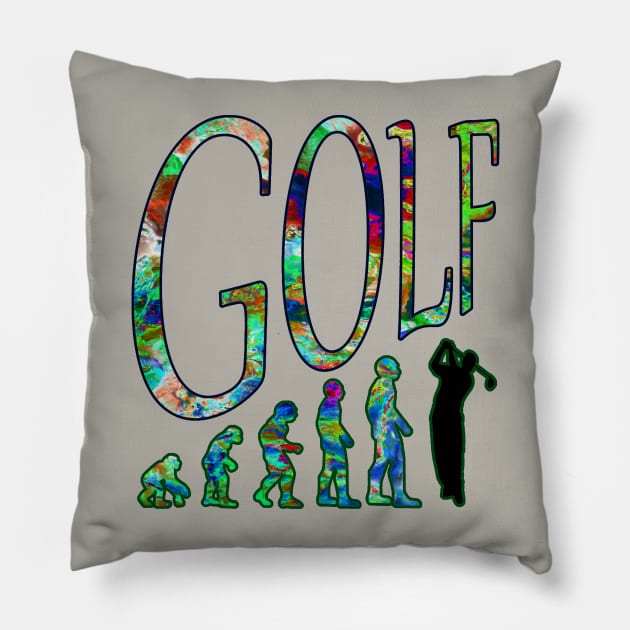 Evolution Golf Pillow by GePadeSign