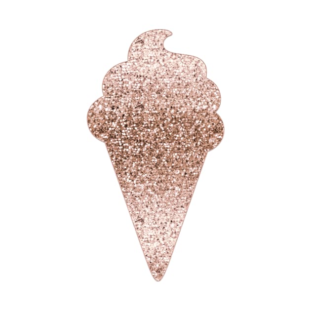 Ice cream - rose gold glitter by RoseAesthetic
