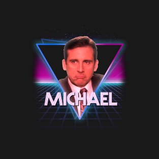 Michael Scott Retro 80's Triangle The Office US T-Shirt