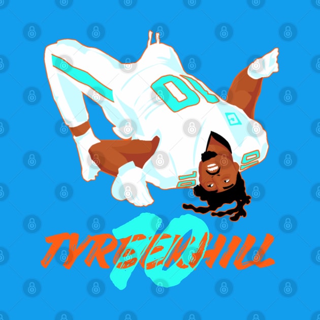 Tyreek Hill 10 - miami dolphins by Qrstore