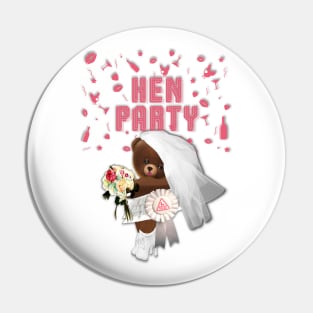 Getting Married. Hen's Party Pin