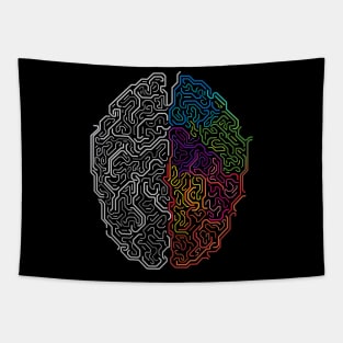 brain function illustration Tapestry