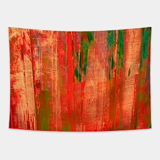 An abstract in vivid shades of soft red. Tapestry