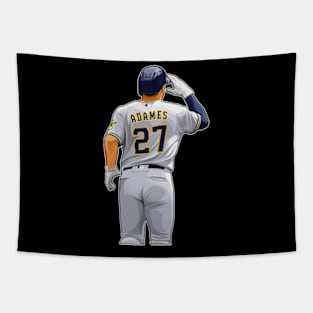 Willy Adames #27 Hits Homerun Tapestry