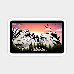 Mount Rushmore sunset Magnet