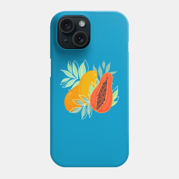 Tropical fruit Phone Case by Veleri