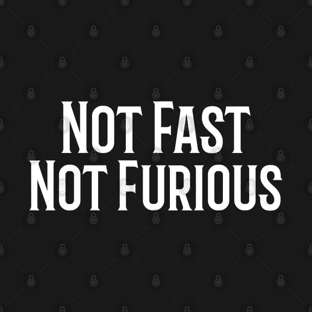 Not Fast, Not Furious by vcent