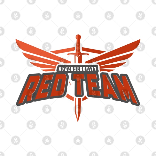 Cybersecurity Sword Wings Red Team Gamification Logo by FSEstyle