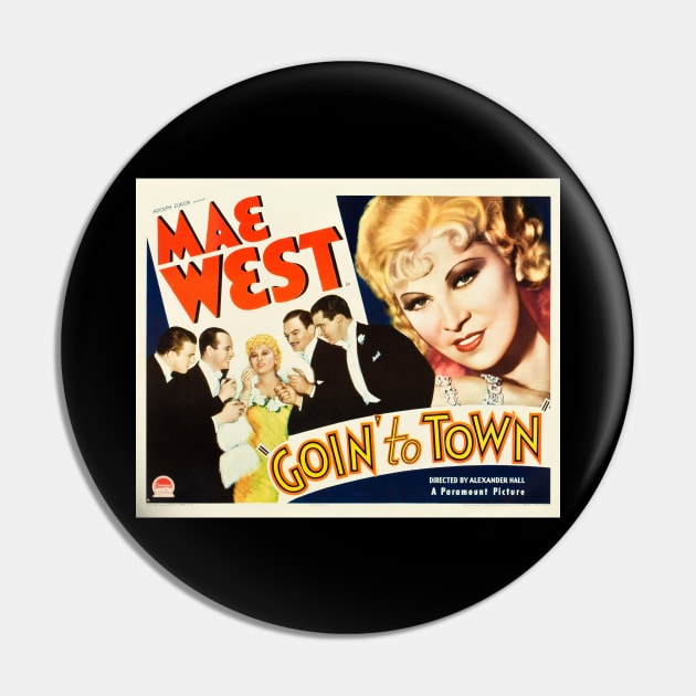 Goin' To Town Movie Poster Pin by Noir-N-More