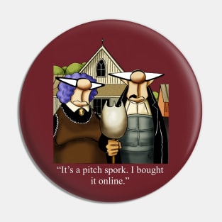 Funny Spectickles Classic American Art Humor Pin