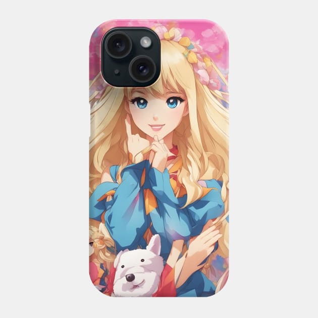 Blonde all american anime girl Phone Case by animegirlnft
