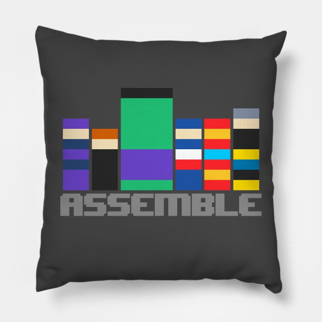 An Avenging HeroStack! (with text) Pillow by Ingeneri